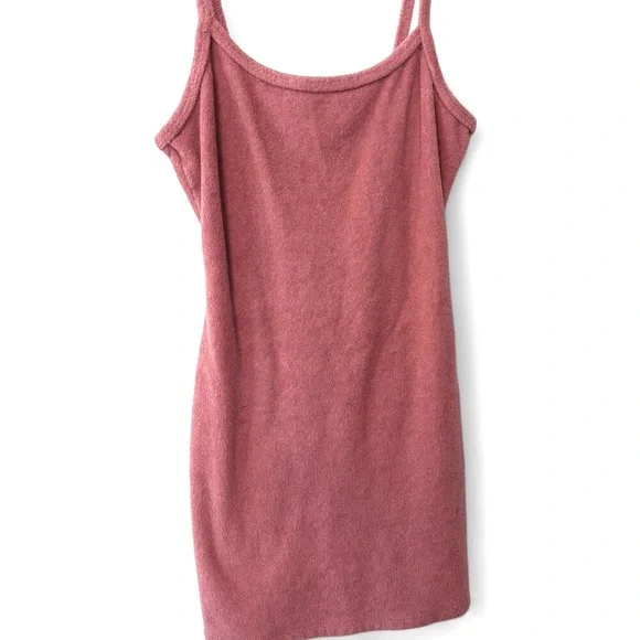 Abercrombie & Fitch Sz SP Dusty Rose Terry Cloth Mini Dress - Picture 3 of 8